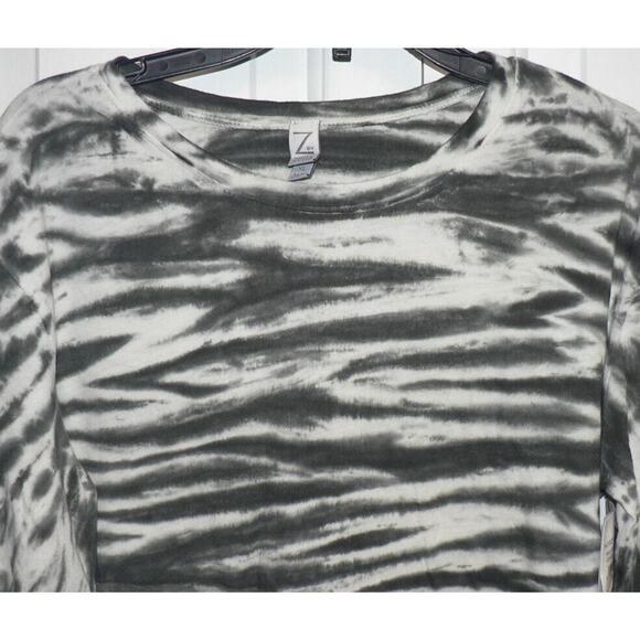 Z By Zella Girls Long Sleeve Cotton Tee in Green Urban Tie Dye XL 14/16 - Picture 2 of 4